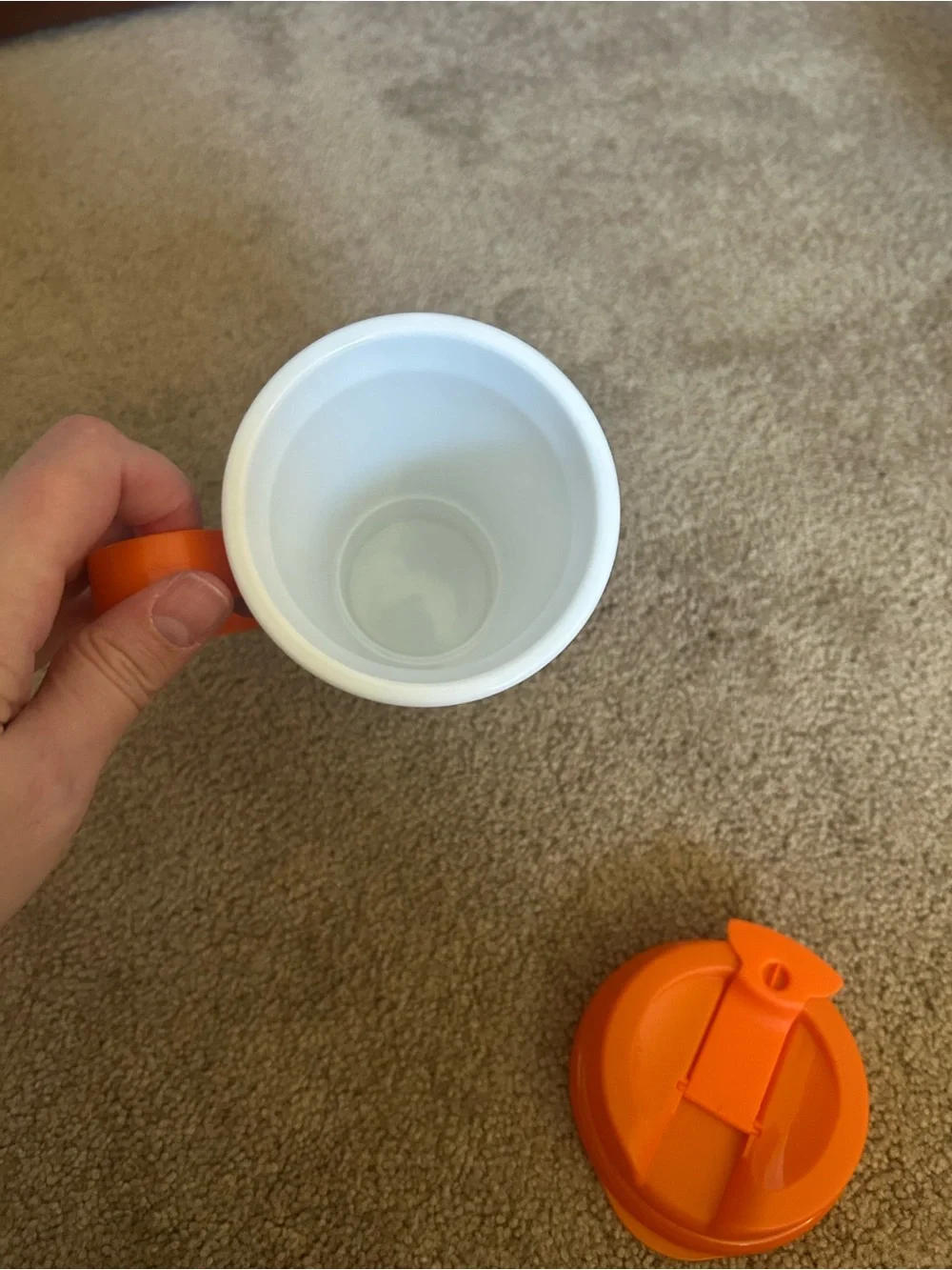 Disney Colorful Mickey & Friends Travel Mugs with Orange and Teal Lids